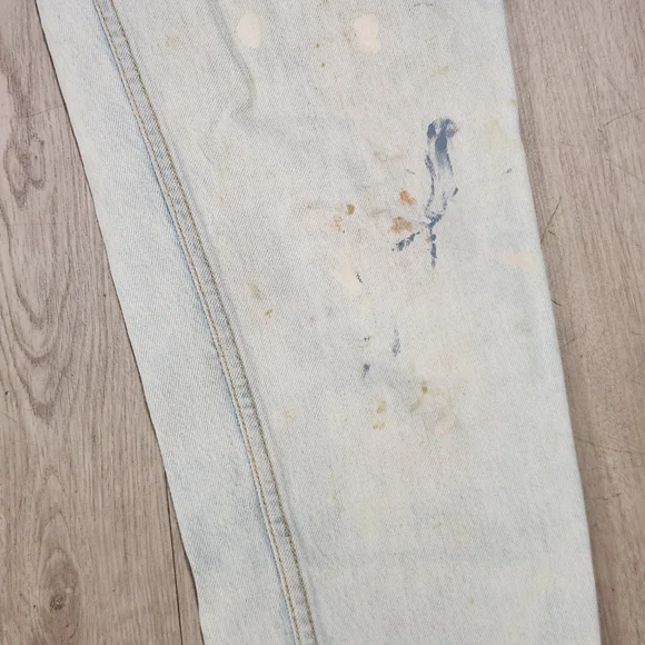 Light Blue Denim Jeans with Logo Patch